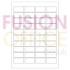 A4 White Labels 40 per Page Rounded Corners 40UP - 100 Sheets - Fusion Office UK