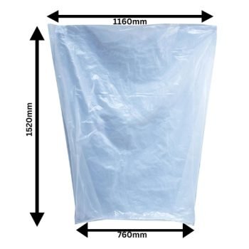 Wheelie Bin Liner Sacks Clear Heavy Duty - Pack 100 - Fusion Office UK