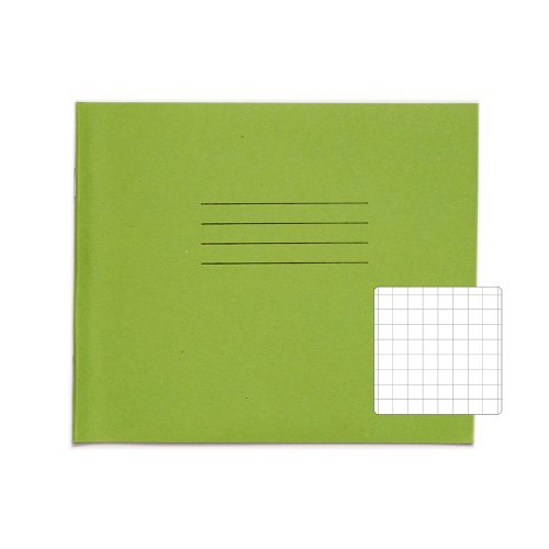 Exercise Books 138x165mm 10mm squares Light Green 24 Page - Pack 100