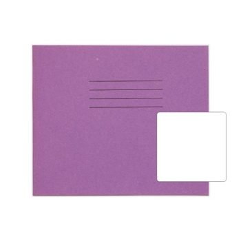 Exercise Books 138x165mm Blank Purple 24 Page - Pack 100