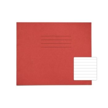 Exercise Books 138x165mm 11mm feints Red 24 Page - Pack 100