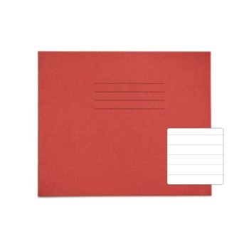 Exercise Books 138x165mm 15mm feints Red 24 Page - Pack 100