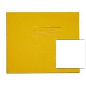 Exercise Books 165x200mm Blank Yellow 40 Pages (6.5x8) - Pack 100