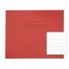 Exercise Books 165x200mm 6mm feints Centered on 20mm feints Red 32 Pages (6.5x8) - Pack 100