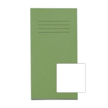 Exercise Books 200x100mm Blank Light Green 32 Page (8x4) - Pack 100