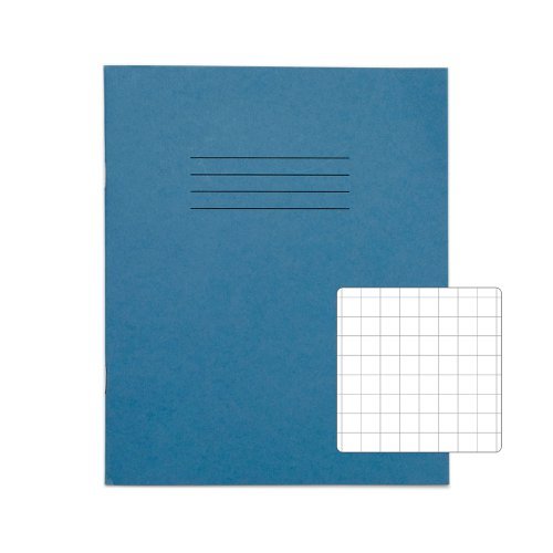 Exercise Books 200x165mm 10mm squares Light Blue 48 Page (8x6.5) - Pack 100