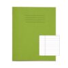 Exercise Books 200x165mm 8mm feints and margin Light Green 48 Page (8x6.5) - Pack 100