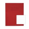 Exercise Books 200x165mm 15mm feints Red 48 Page (8x6.5) - Pack 100