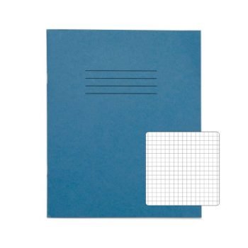Exercise Books 200x165mm 5mm squares Light Blue 80 Page (8x6.5) - Pack 100