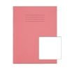 Exercise Books 226x178mm Blank Pink 48 Page (9x7) - Pack 100