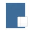 Exercise Books 226x178mm 8mm feints and margin Light Blue 48 Page (9x7) - Pack 100