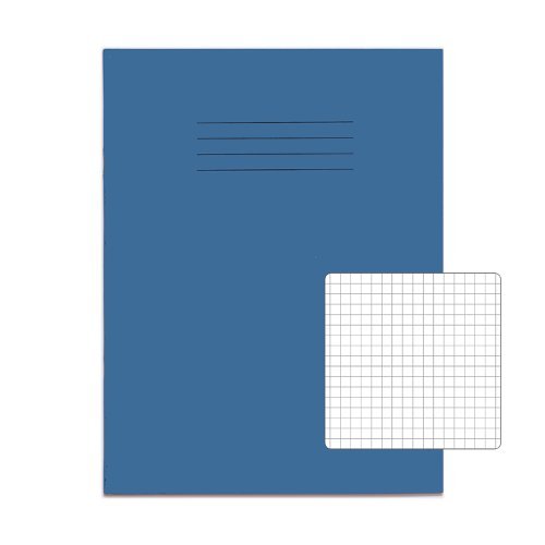 Exercise Books 226x178mm 5mm squares Light Blue 80 Page (9x7) - Pack 100