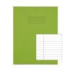 Exercise Books 226x178mm 6mm feints and margin Light Green 80 Page (9x7) - Pack 100