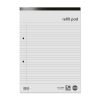 Refill Pads A4 Ruled & Margin 2 Hole Punched 80 Sheets R4RP-2 - Pack 10 - Fusion Office UK