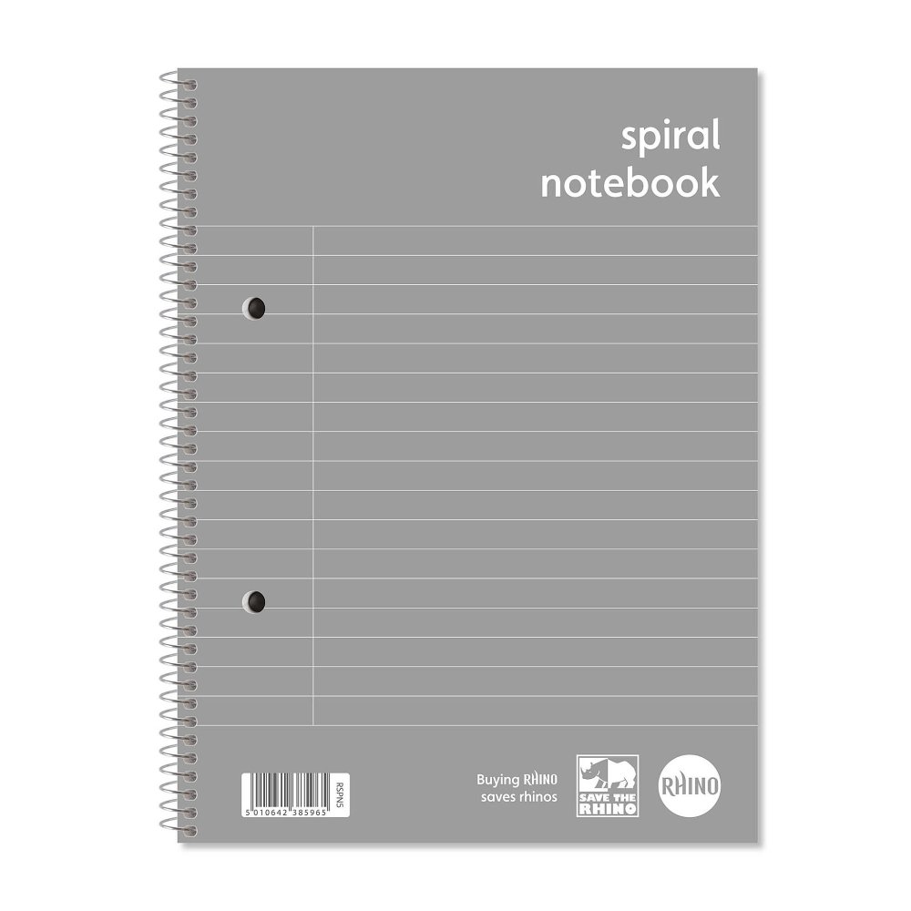 Spiral Notebooks A5+ Punched & Perforated 80 Sheets RSPN5-2 - Pack 5 - Fusion Office UK