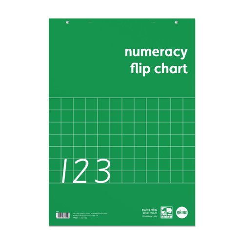 Rhino A1 Educational Numeracy Flipchart Pads 30 Leaf S50/B - Pack 5