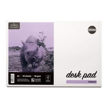 Rhino Office A3 Desk Pads 5mm Dotted 50 Sheets RDPD-6 - Pack 10