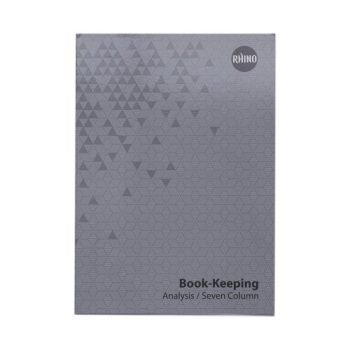 Rhino A4 Book-Keeping Books Analysis Ruling 32 Page BKA-2 - Pack 12