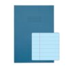 Exercise Books SEN A4 12mm feints and Margin Blue Paper Light Blue 48 Page - Pack 10