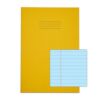 Exercise Books SEN A4 12mm feints and Margin Blue Paper Yellow 48 Page - Pack 10