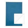 Exercise Books A4 8mm feints Blank reverse Light Blue 64 Page - Pack 50