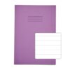 Exercise Books A4 15mm feints Purple 64 Page - Pack 50