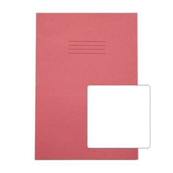 Exercise Books A4 Blank Pink 80 Page - Pack 50