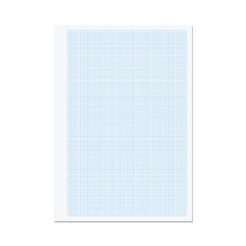 Exercise Paper A4 1:5:10mm graph ruling Unpunched - Pack 500