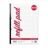 Rhino A4 Refill Pads 320 Page 8mm Feints and Margin SDFM-6 - Pack 3