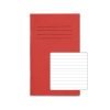 Exercise Books A6+ 7mm feints Red 48 Page - Pack 100