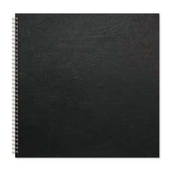 Rhino 300x300mm Oversize Hardback ScrapBooks 40 Page Black RHBSB-8 - Pack 3