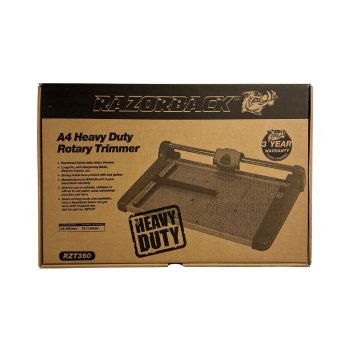Razorback A4 Heavy Duty Rotary Trimmer 360mm 18 Sheets - Box - Fusion Office UK
