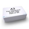 Show-me A3 Whiteboards Plain and Plain Bulk - Pack 100