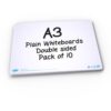 Show-me A3 Whiteboards Plain and Plain Pack - 10
