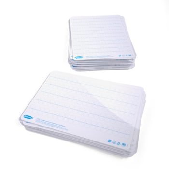 Show-me A4 Whiteboards Bubble Handwriting Scaffold - Pack 100