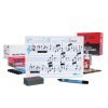 Show-me A4 Whiteboards Music Ruled Bulkbox - 100 Sets
