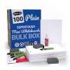 Show-me Supertough A4 Whiteboards Plain Plain Bulkbox - 100 Sets