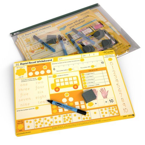 Propeller Year 1 Rapid Recall Whiteboard & Accessories - Pack 5