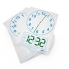 Show-me A4 Clock-Face Whiteboards - Pack 10