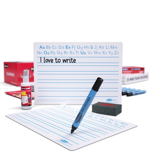 Show-me A4 Whiteboards Handwriting Classpack - 35 Sets