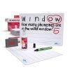 Show-me A4 Whiteboards Phoneme 6 Section and Ruled Underneath Classpack - 35 Sets