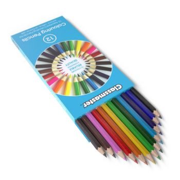 Classmaster Colouring Pencils Assorted Colours CPW12 - Pack 12