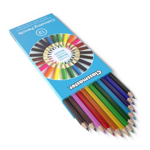 Classmaster Colouring Pencils Assorted Colours CPW12 - Pack 12
