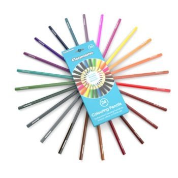 Classmaster Colouring Pencils Assorted Colours CPW24 - Pack 24