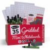 Show-me A4 Whiteboards Gridded Classpack - 35 Sets