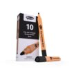 Show-me Easy-Grip Triangular Drywipe 10 Black Markers