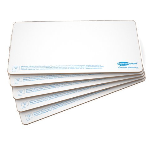 Show-me A5 Rigid Plain Drywipe Lapboards - Pack 10