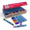 Show-me Slim Barrel Fine 50 Drywipe Markers 10 Assorted Colours