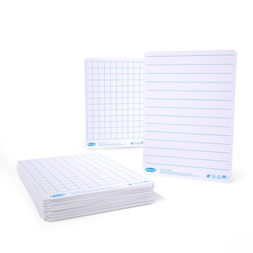 Show-me A4 Whiteboards Lined and Gridded - Pack 35