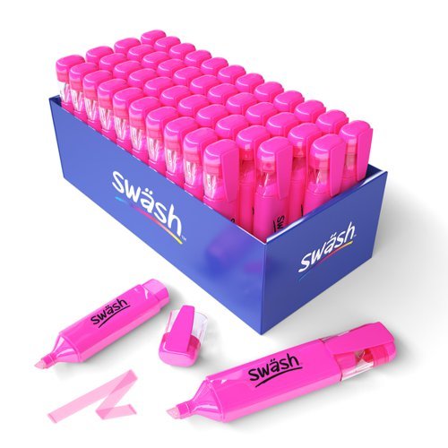 Swash Premium Highlighters Pink Classpack - Box 48